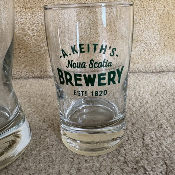 Set of 3 Alexander Keith's Fine Beers Brewery Glasses Nova Scotia Canada - Picture 4 of 4